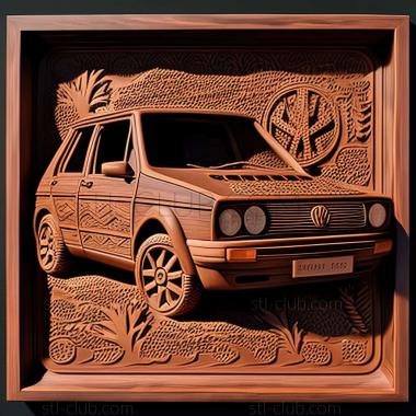 3D мадэль Volkswagen Golf II (STL)